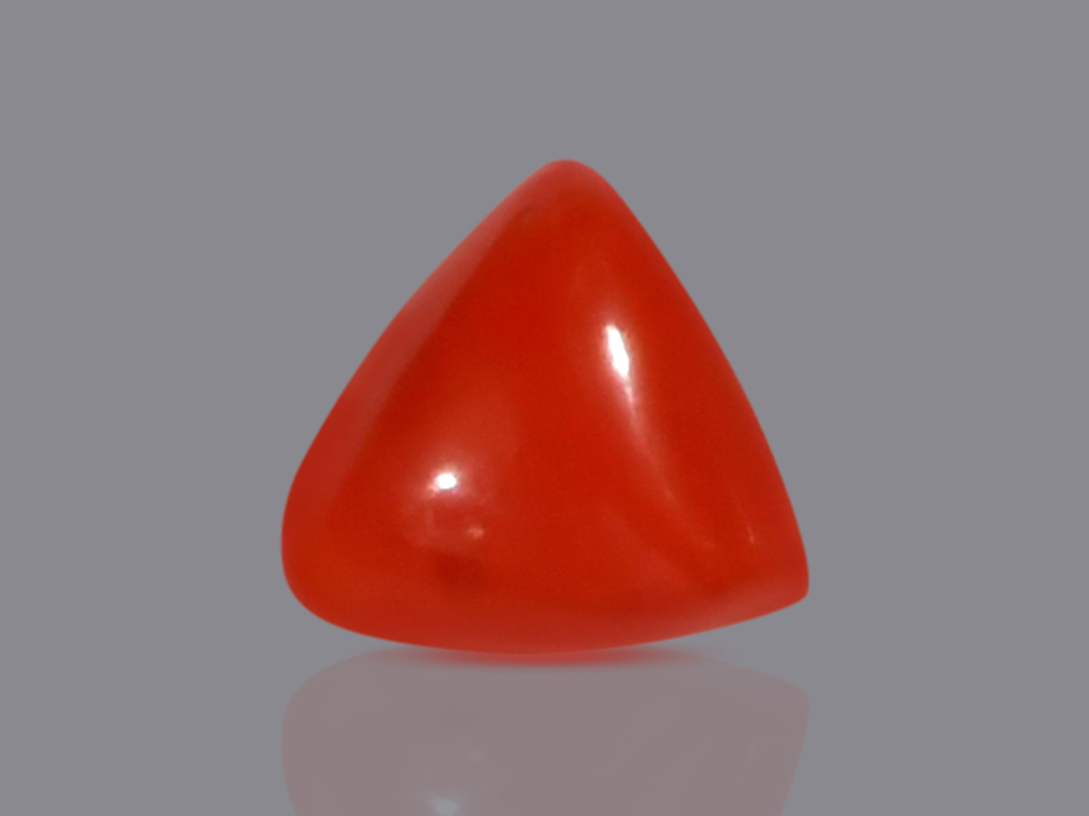 Red Italian Coral Triangular - 5.45 Carats -I