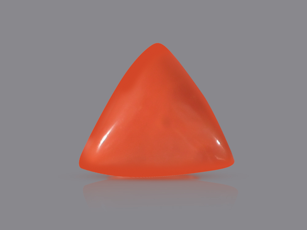 Red Italian Coral Triangular - 14.80 Carats