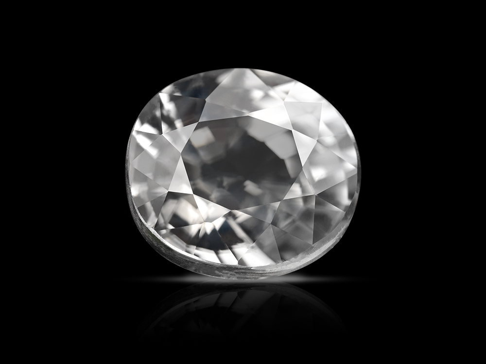 White Zircon Stone - 4.20 Carats