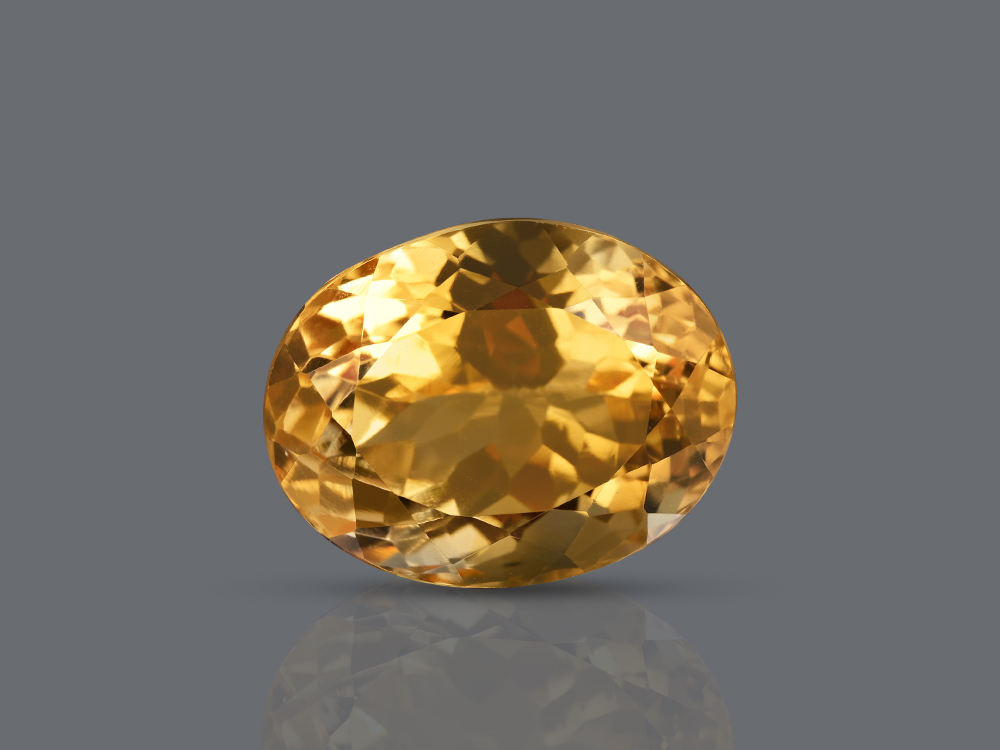 Yellow Citrine Stone - 11.40 Carats