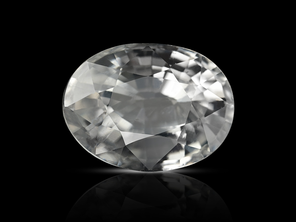 White Zircon Stone - 4.45 Carats