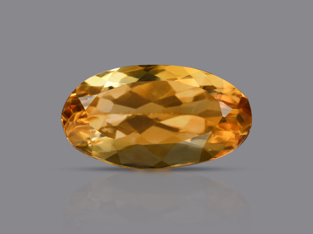 Yellow Citrine Stone Moti - 4.30 Carats