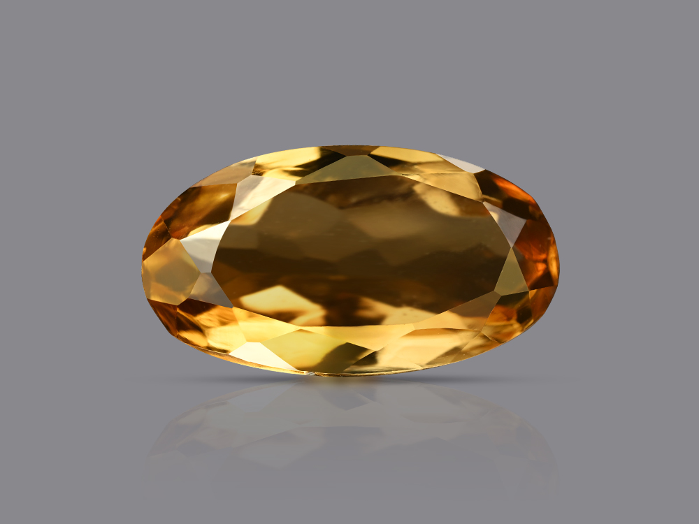 Yellow Citrine Stone Moti - 4.35 Carats
