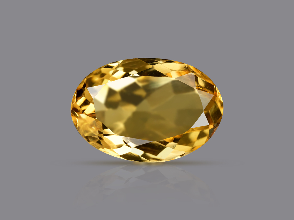 Yellow Citrine Gemstone - 4.10 Carat