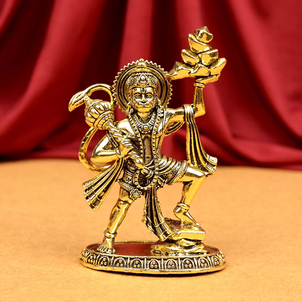Sanjeevani Parvat Hanuman Ashtadhatu Idol