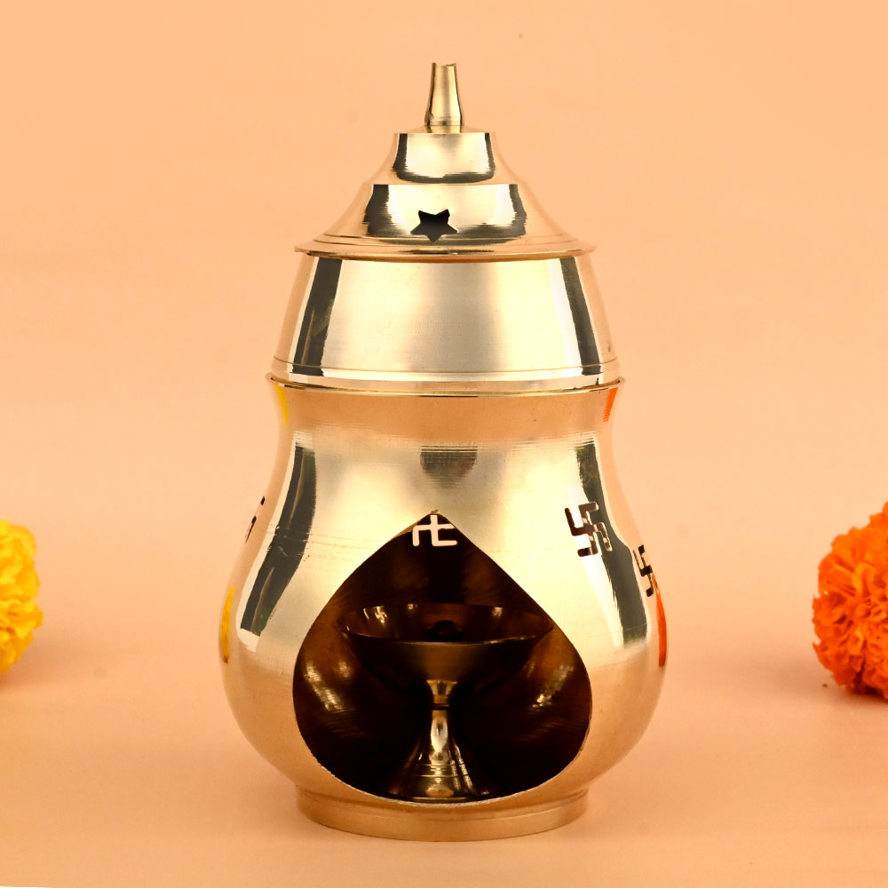 Brass Kapoor Dhoop & Diya Holder