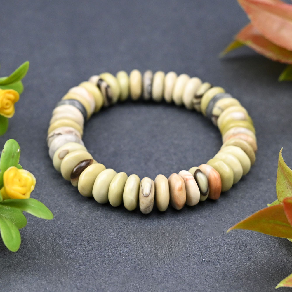 Buy Butter Jade Elliptical Bracelet from Rudra Centre (Rudraksha Ratna) at reasonable prices.