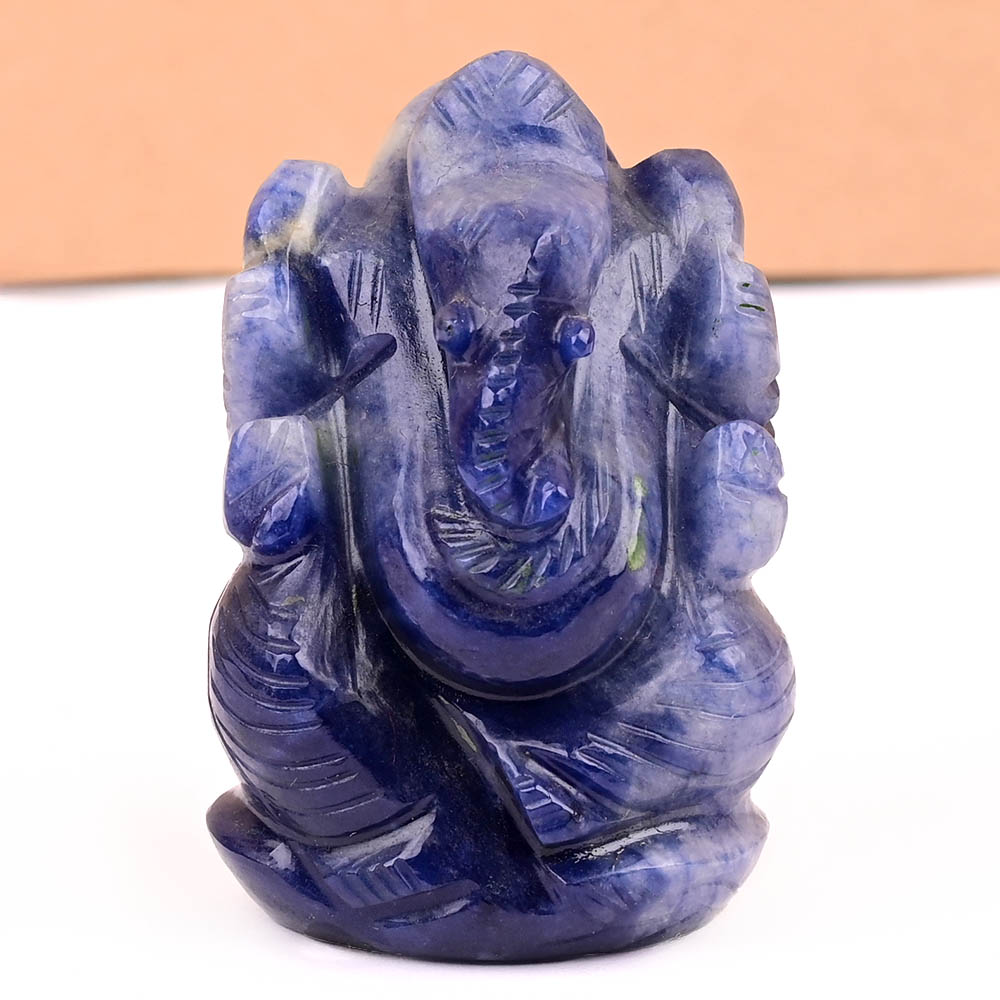 Buy Blue Sodalite Ganesha Idol - 61 gms from Rudra Centre (Rudraksha Ratna) at reasonable prices.