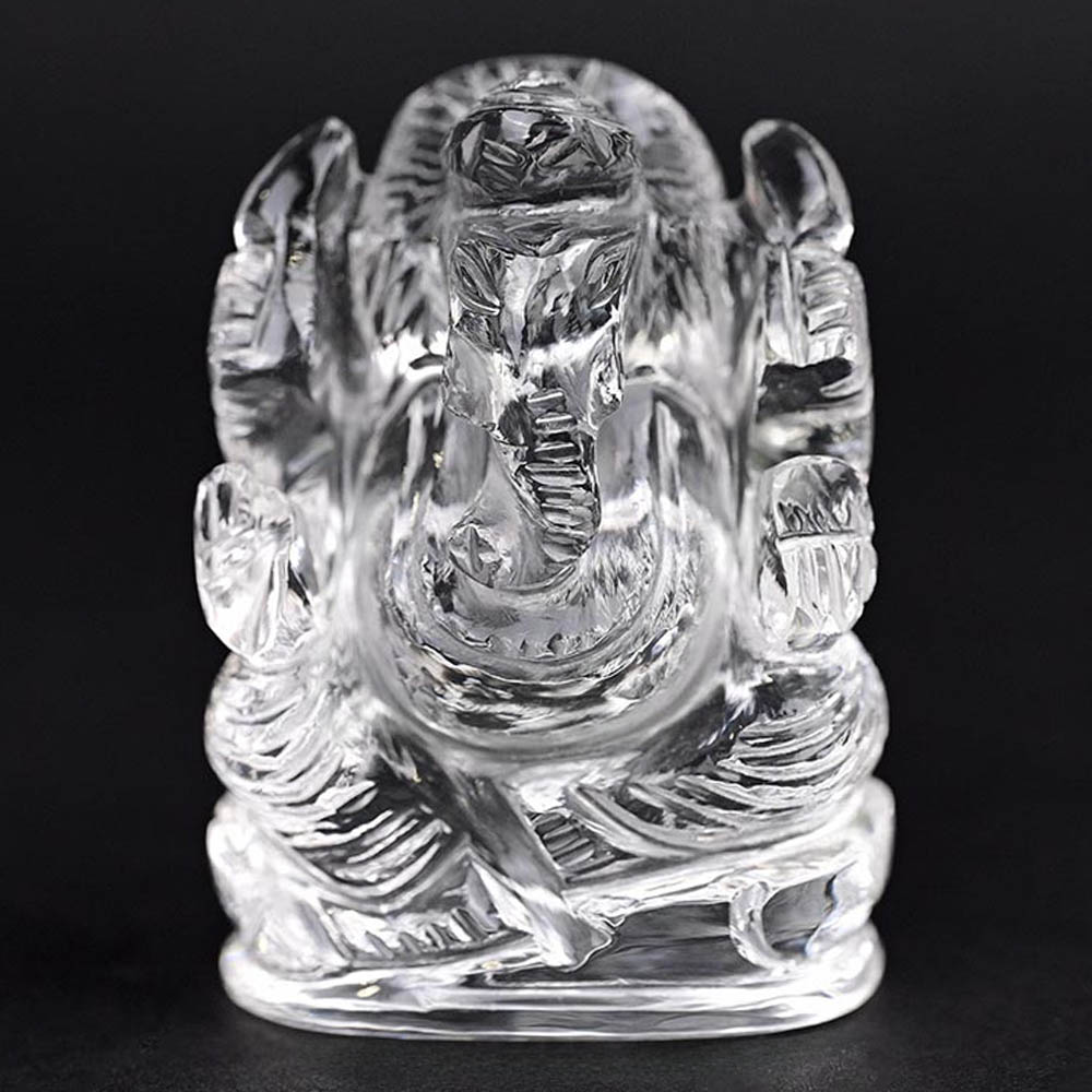 Sphatik Crystal Ganesh Idol -202 Gms