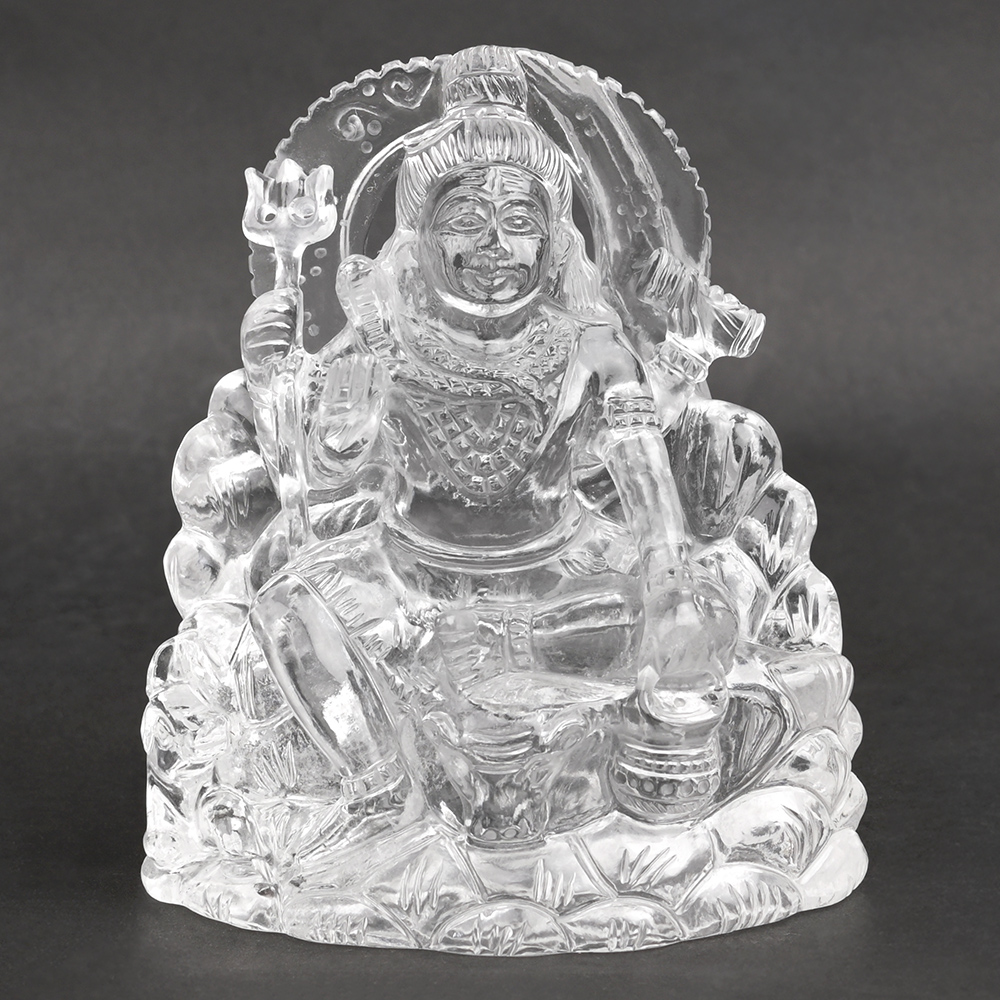 Buy Sphatik Shiva Idol - 476 gms from Rudra Centre (Rudraksha Ratna) at reasonable prices.