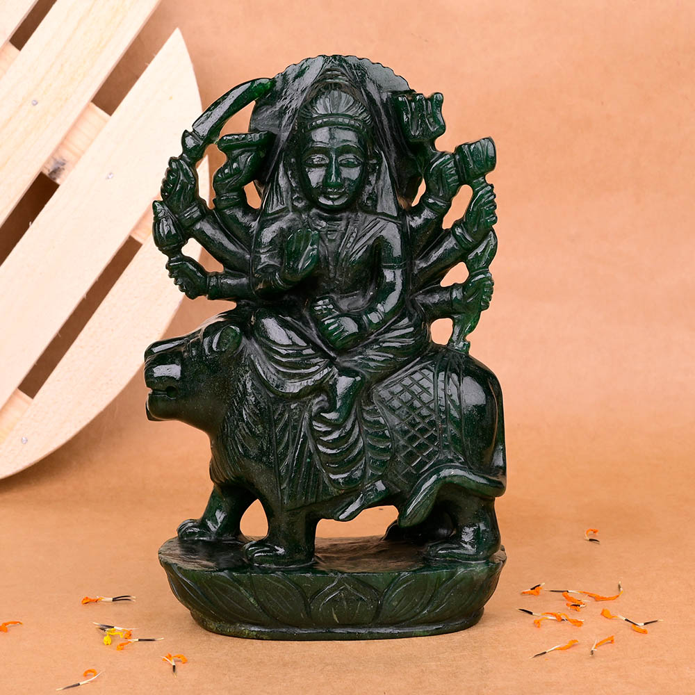 Durga Green Aventurine Idol 1.720 Kgs