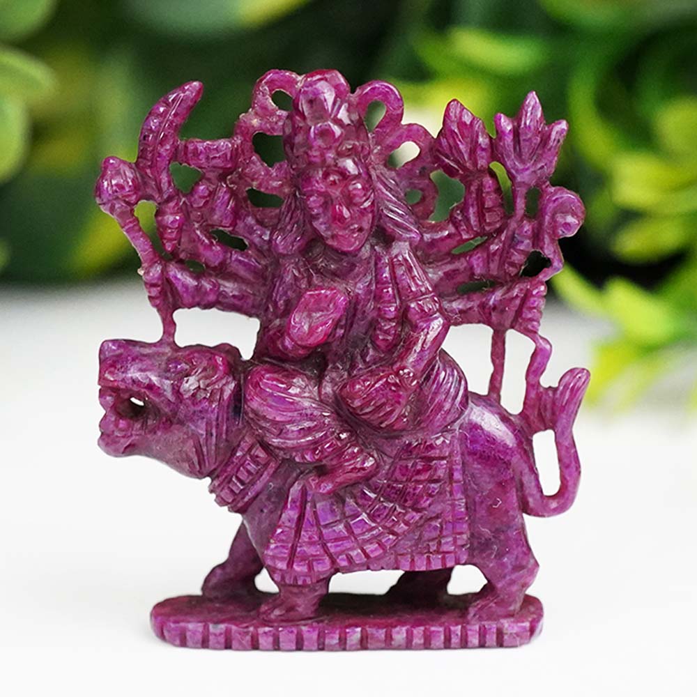 Small Durga Maa idol in Ruby