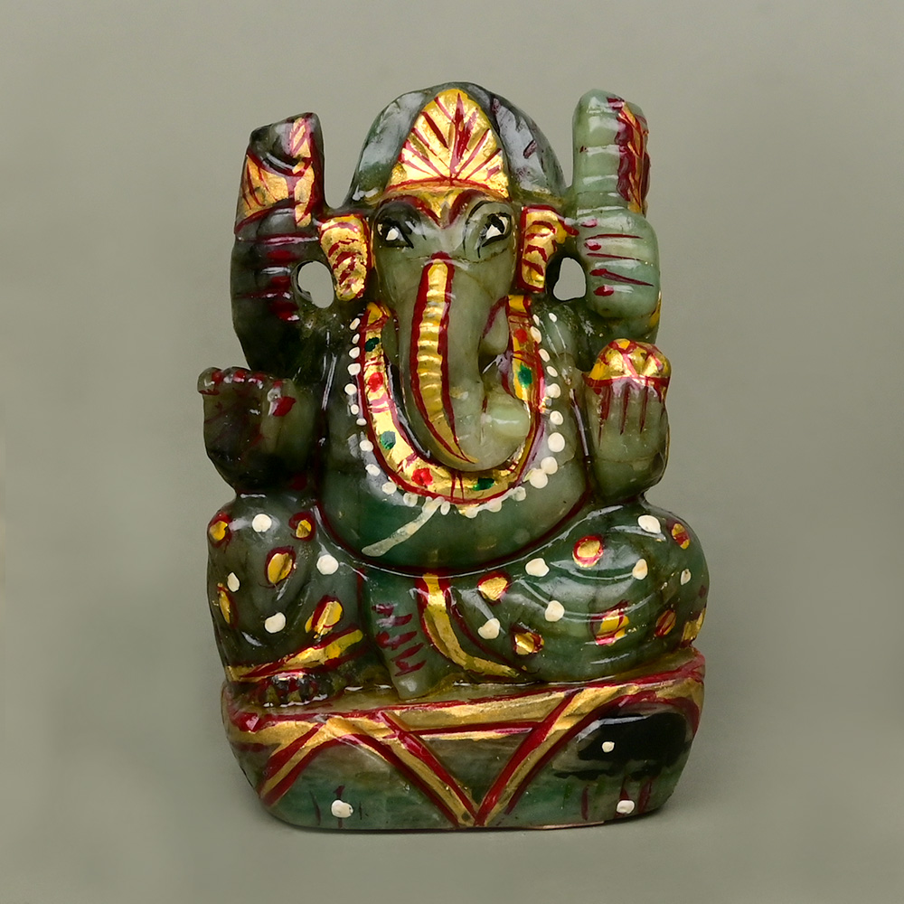 Emerald Ganesha Idol - 239 Carat