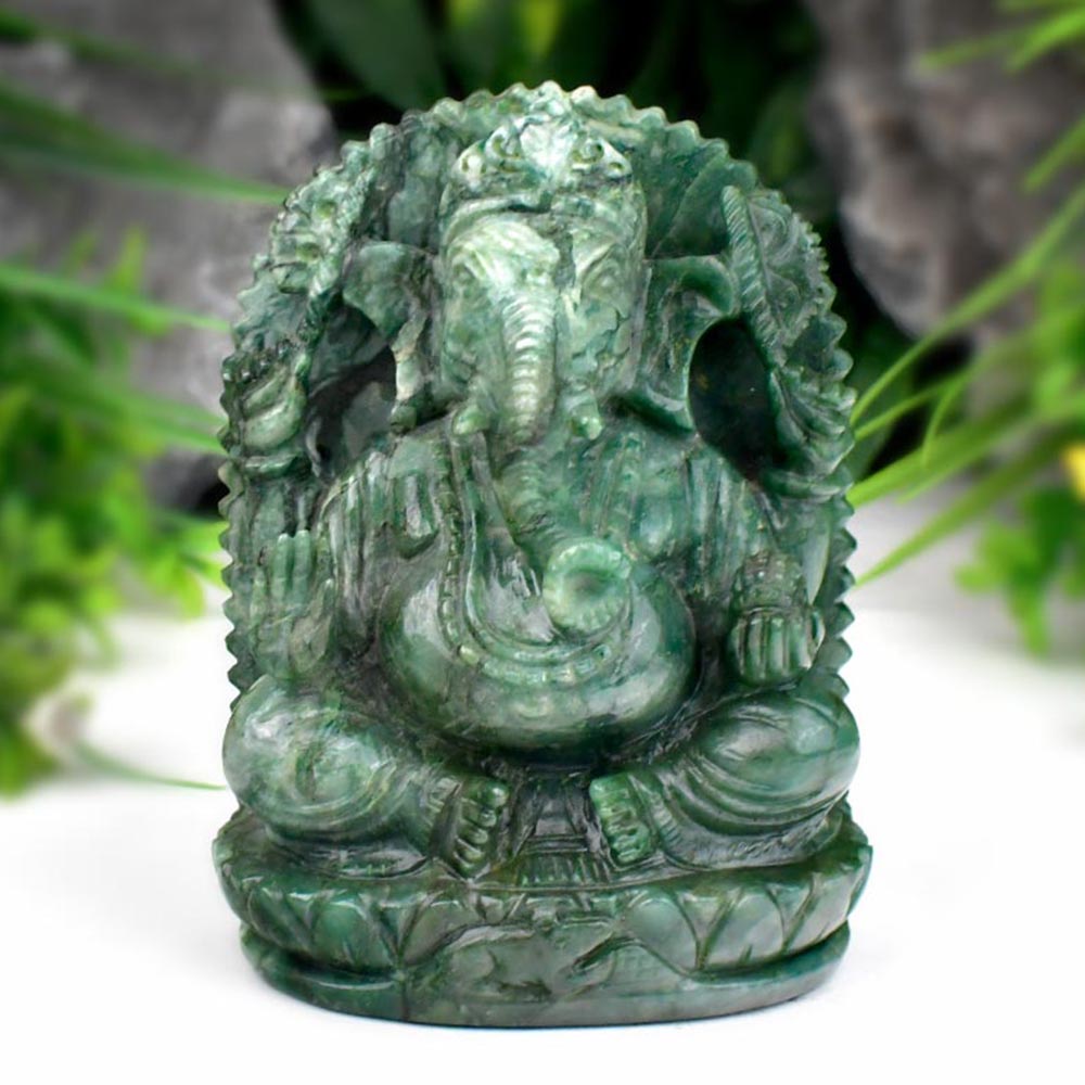 Ganesha in Budd Stone - 825 gms