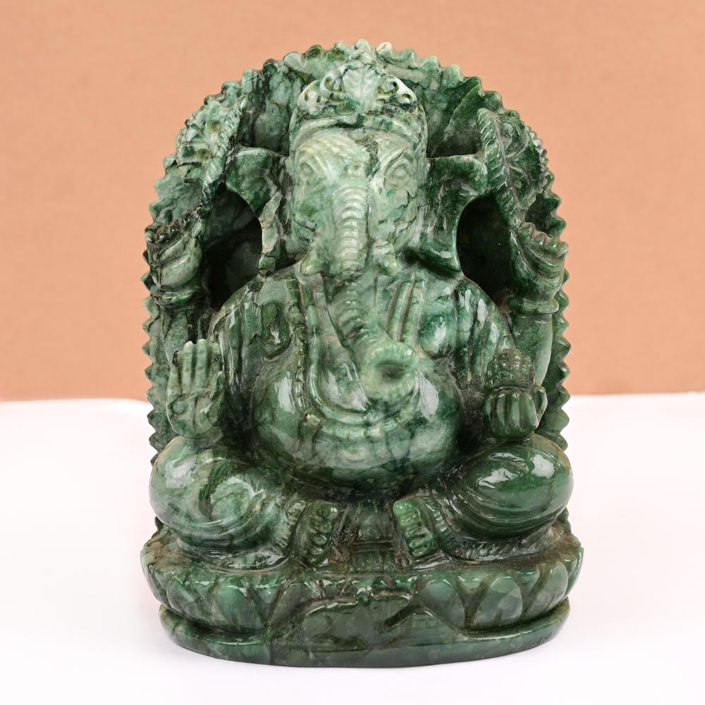 Buy Budd Stone Ganesha Idol - 825 gms from Rudra Centre (Rudraksha Ratna) at reasonable prices.