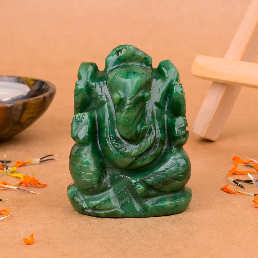 Budd Stone Ganesha Idol - 99 gms