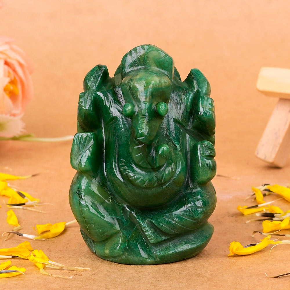 Budd Stone Ganesha Murti - 114 gms