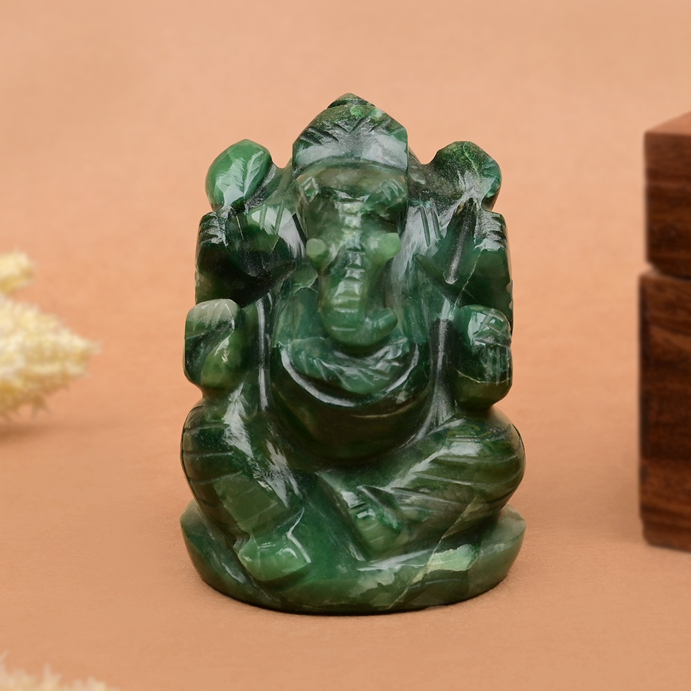 Budd Stone Ganesha Idol - 123 gms