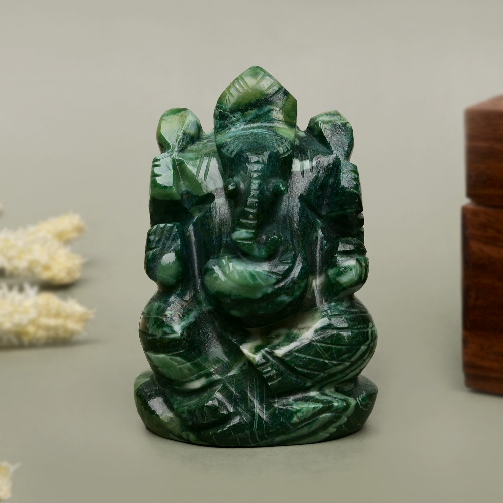Budd Stone Ganesha Idol - 114 gms
