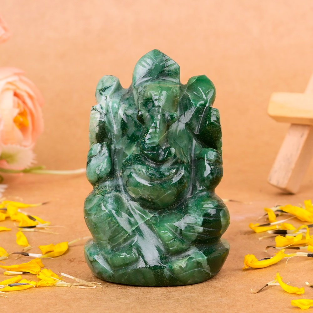 Budd Stone Ganesha Idol - 109 gms