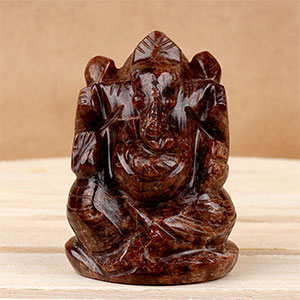 Gomed Ganesha Idol - 146 gms