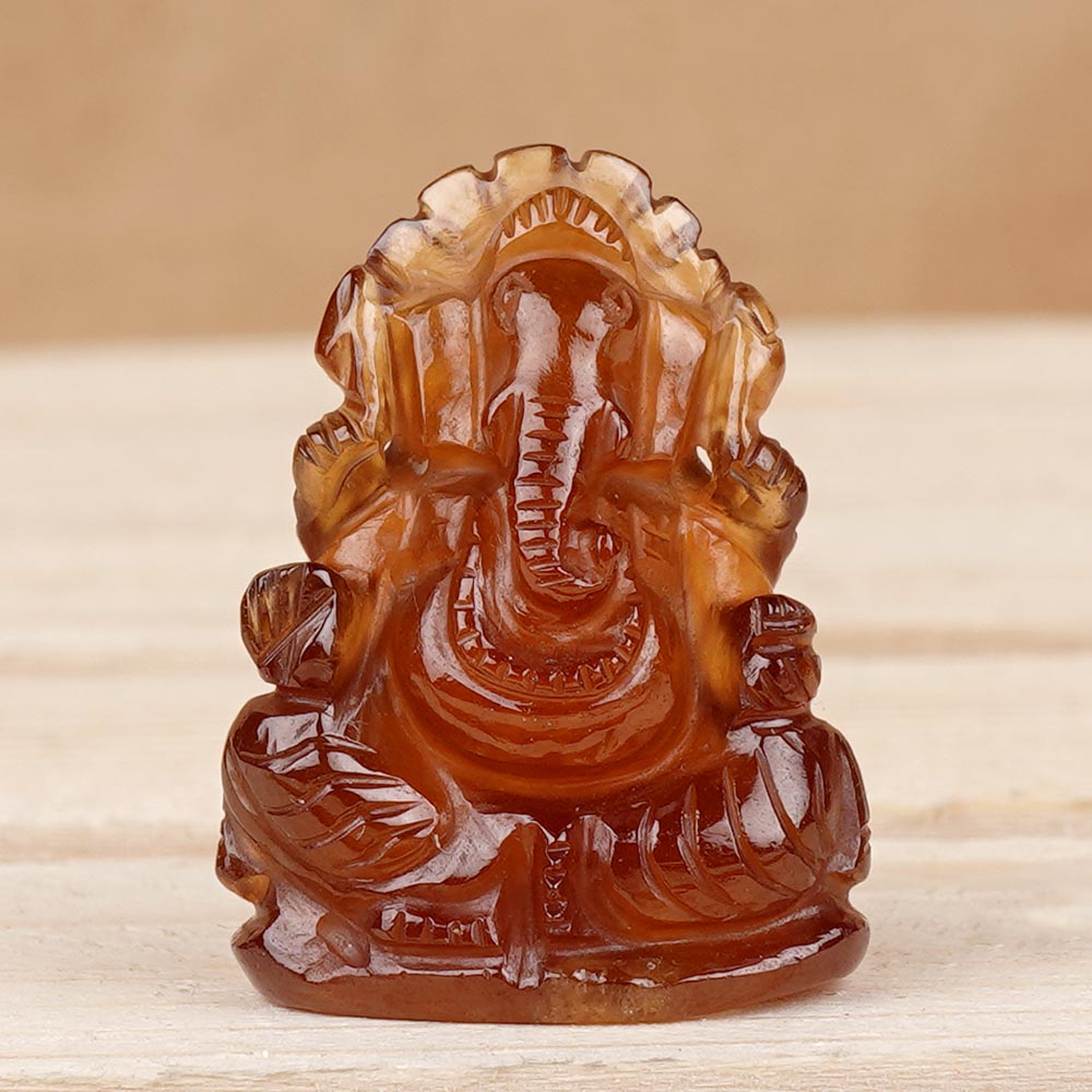 Gomed Ganesh Idol - 60.30 Carats