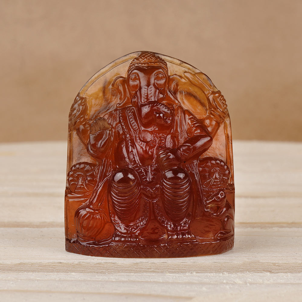 Lalbaugh Raja Ganesh Gomed Idol - 214.10 Carats
