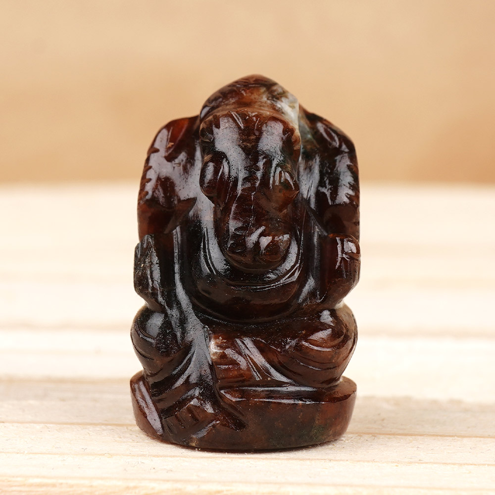 Gomed Ganesha Idol - 84 Carats