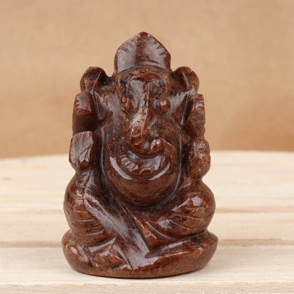 Gomedh Ganesha Idol - 112 gms