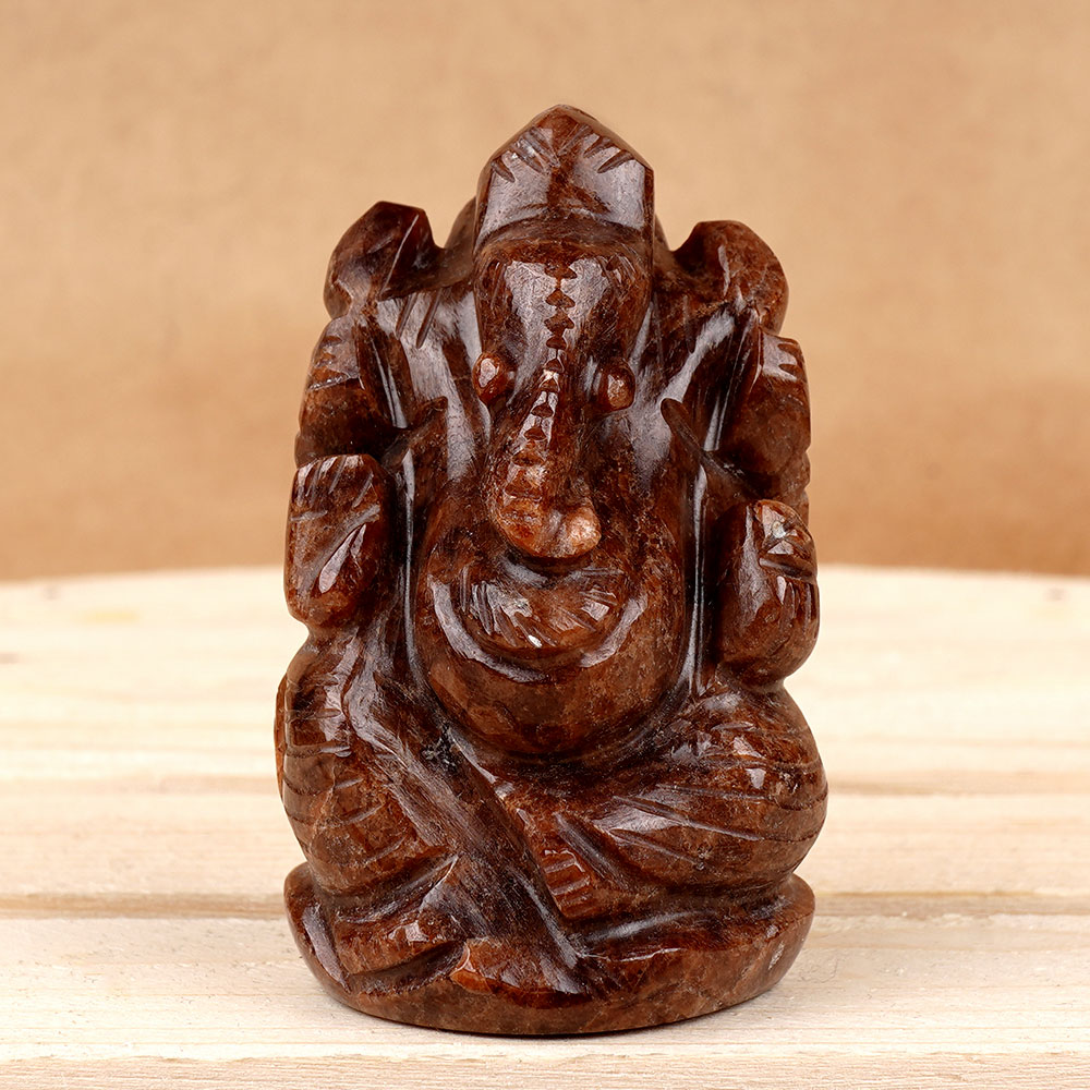 Gomedh Ganesha Idol - 129 gms