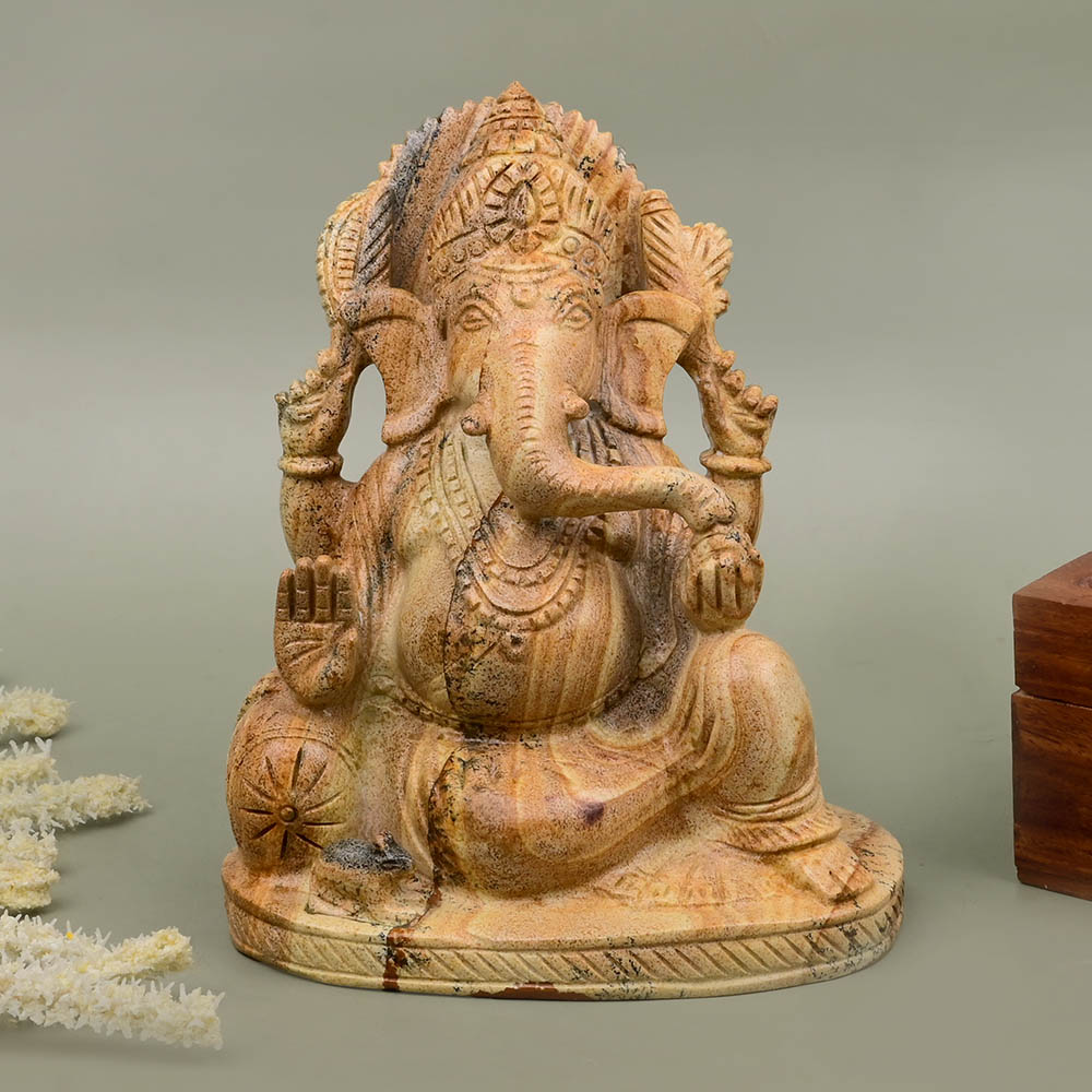 Picture Jasper Ganesh Idol - 996 gms