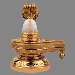 Bronze Jaldhari Yoni Base With Lingam (8 inches)