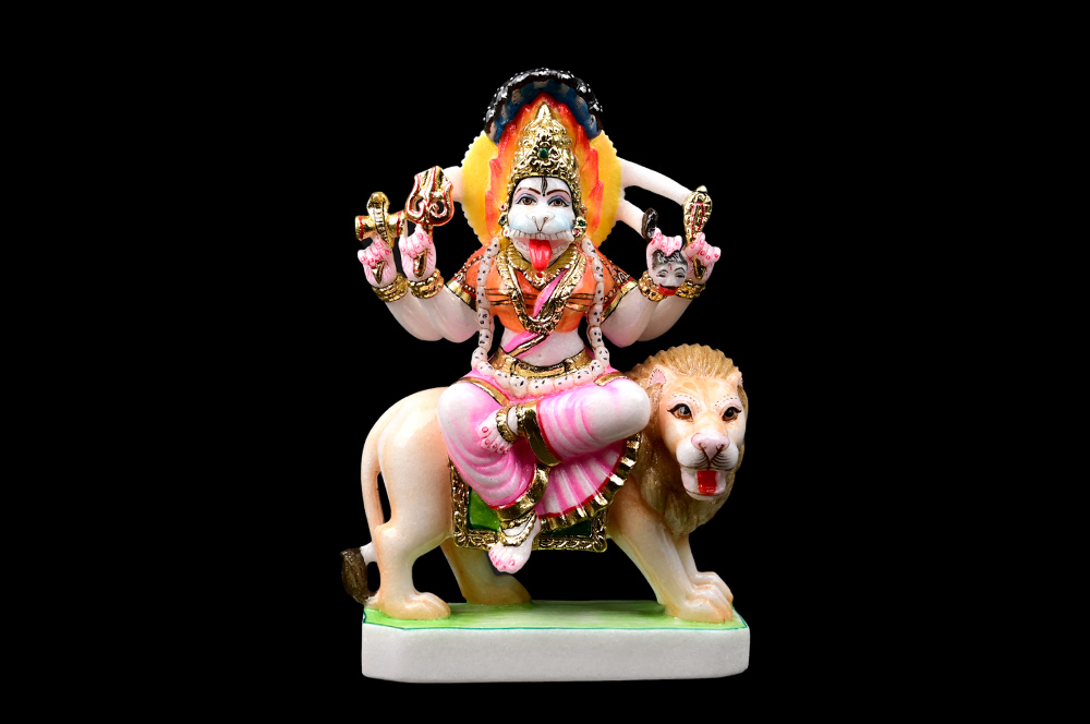 Goddess Pratyangira Devi Marble Idol (Duplicated)