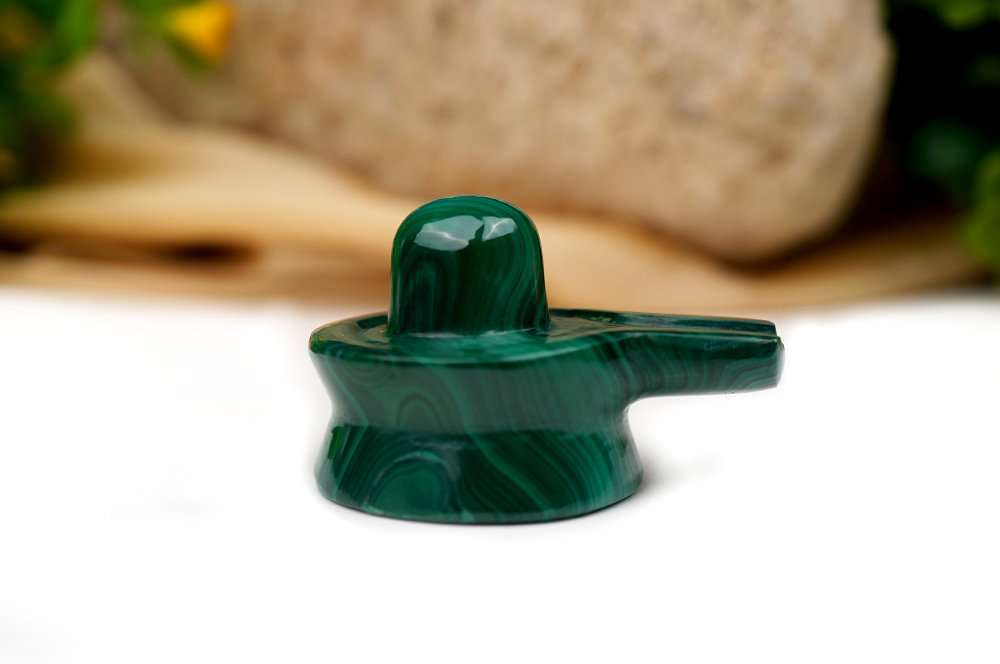 Shivlinga in Malachite - 61 gms