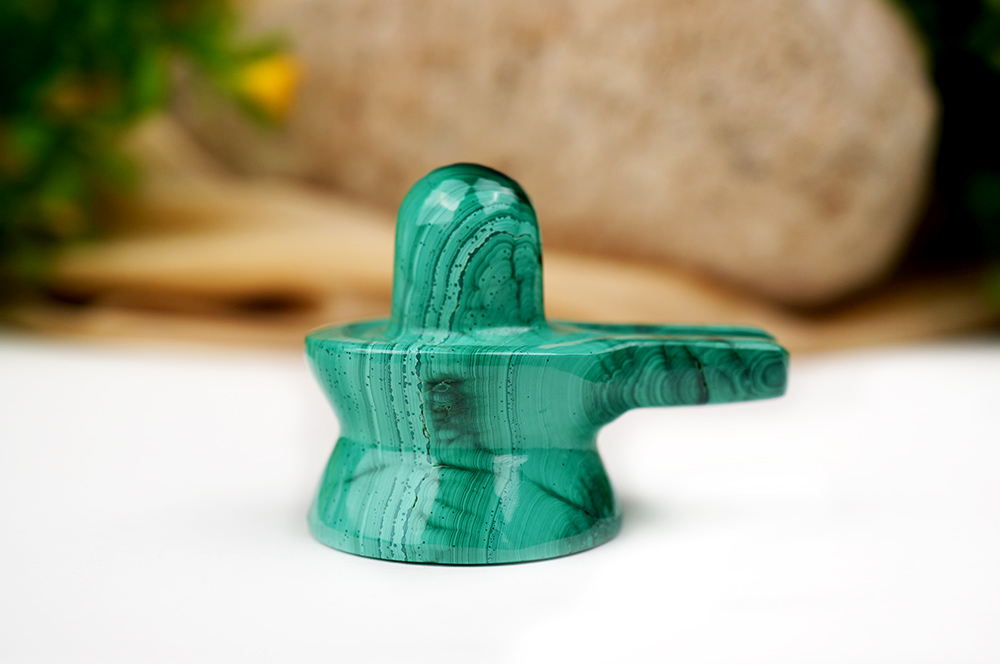 Shivlinga in Malachite - 66 gms