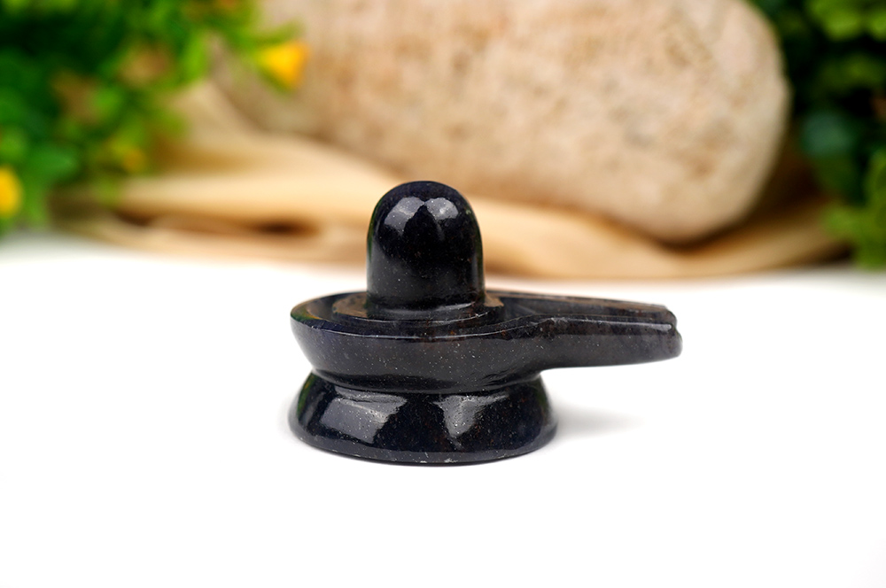 Blue Jade Shivling - 64 gms