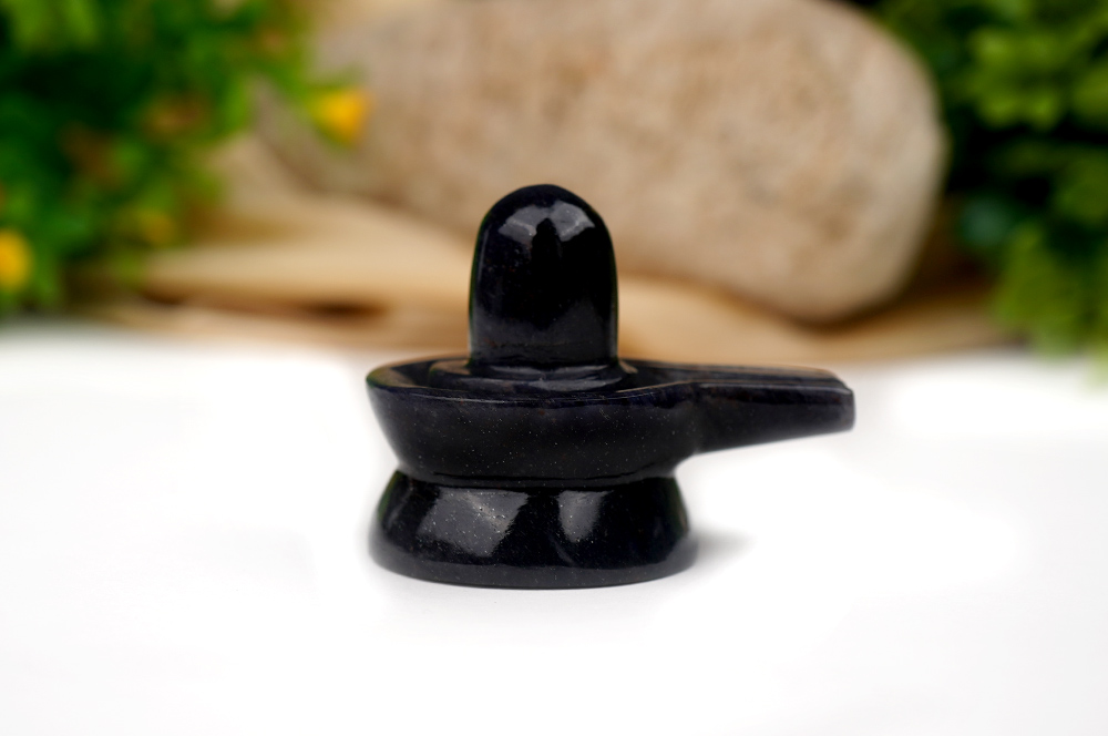 Blue Jade Shivling - 72 gms