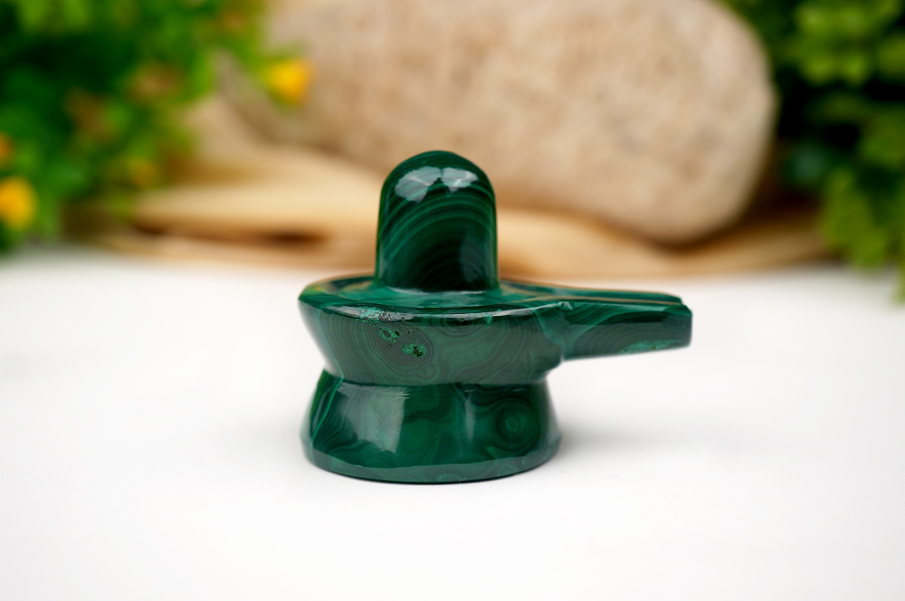 Shivlinga in Malachite - 103 gms