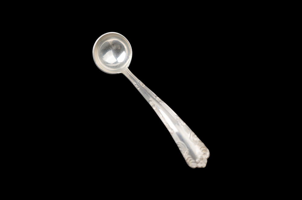 Designer Silver Ghee Loti Spoon (925 Sterling Silver)