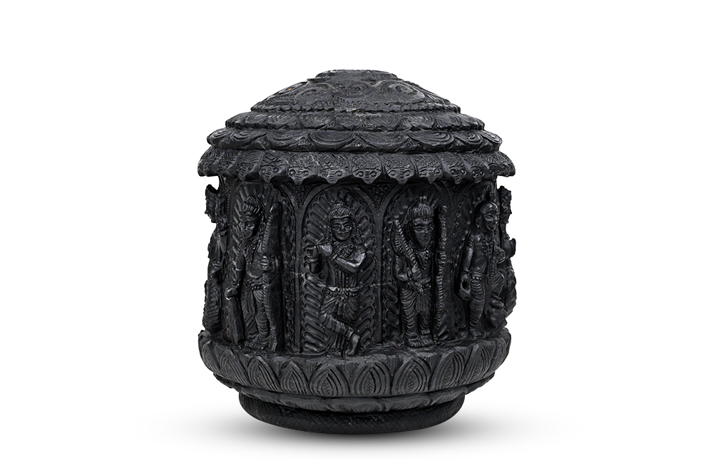 Majestic Dashavatar (Ten Incarnations of Vishnu) Shaligram Idol