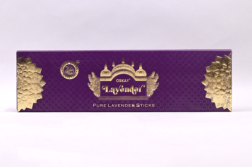 Orkay Premium Lavender Agarbatti 10 Incense Sticks Box