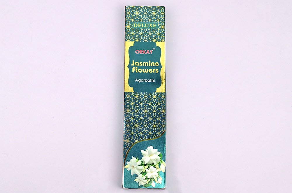 Orkay Jasmine Flowers Agarbatti 20 Incense Sticks Box
