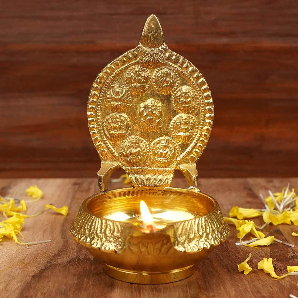 Asthalaxmi Diya Oil Lamp