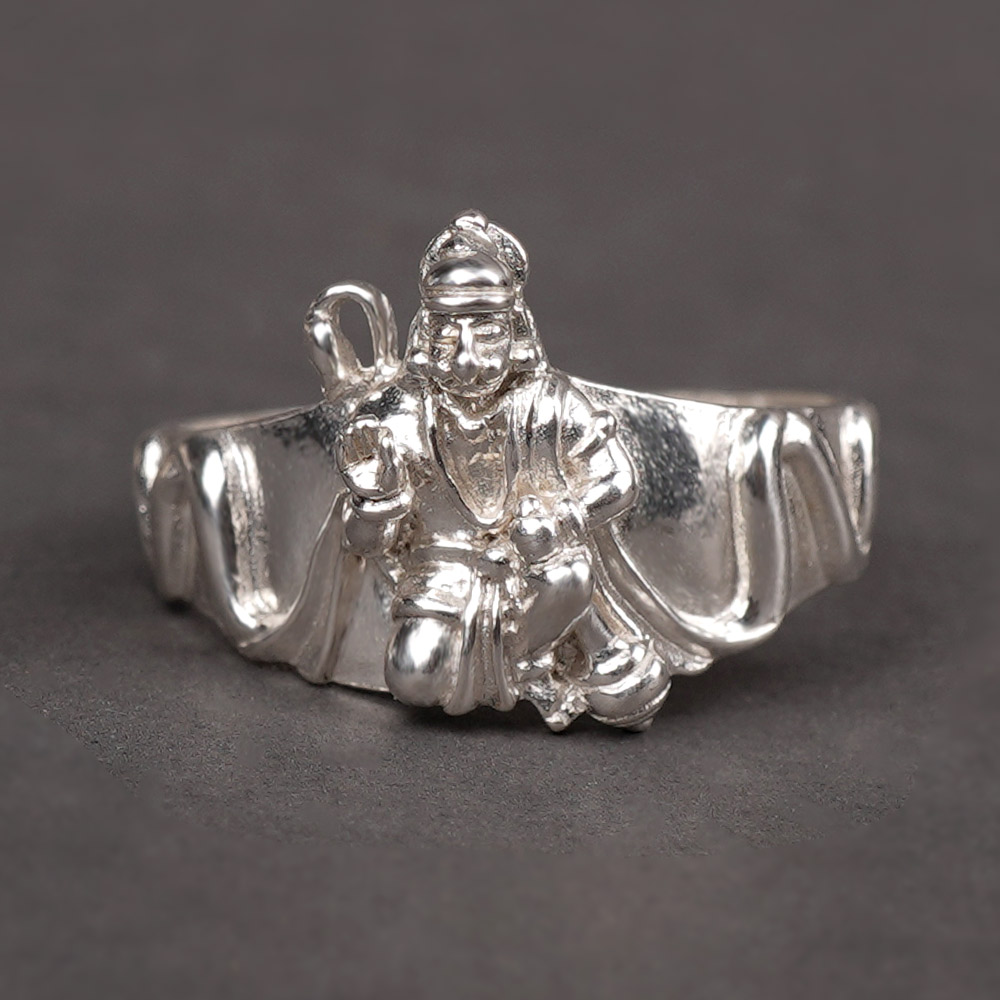 Bajrangbali Hanuman 925 Silver Ring