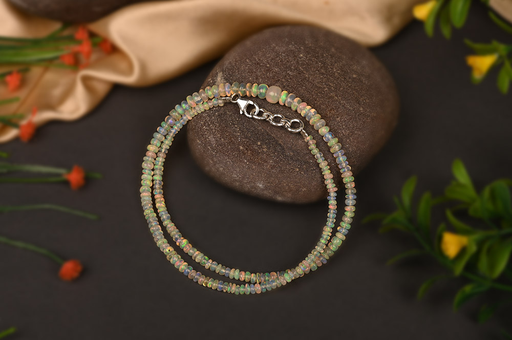 Opal Rainbow Fire Necklace