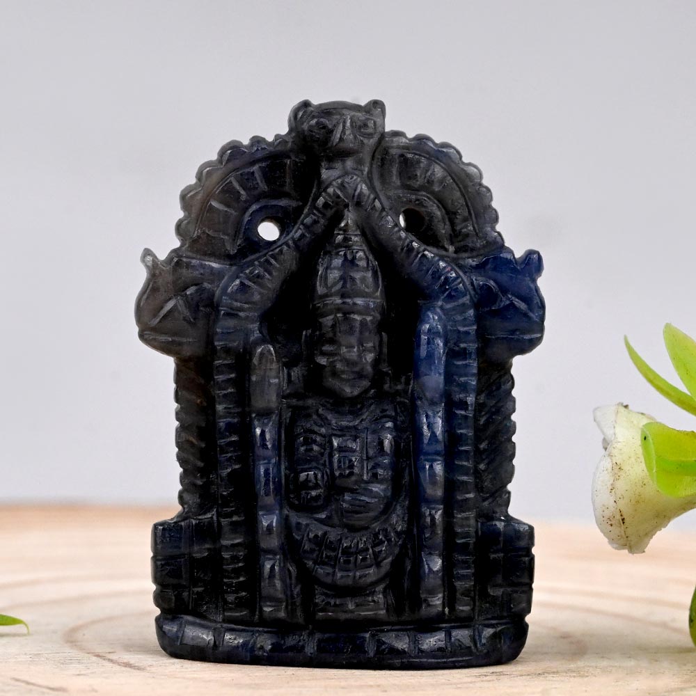 Tirumalai Balaji in Blue Sapphire 134 Carat