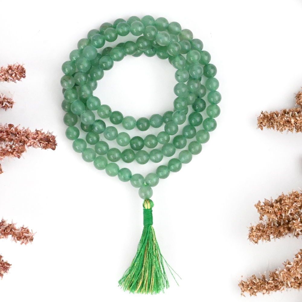 Green Aventurine Round Mala
