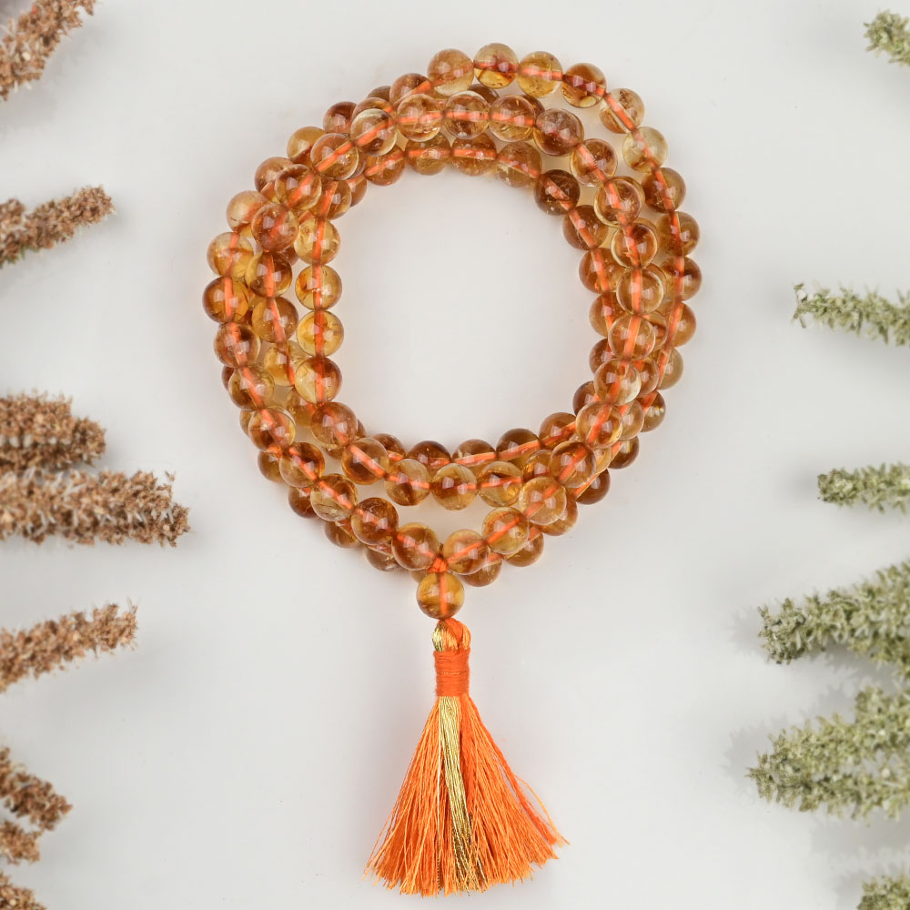 Natural Citrine Mala (8 mm)