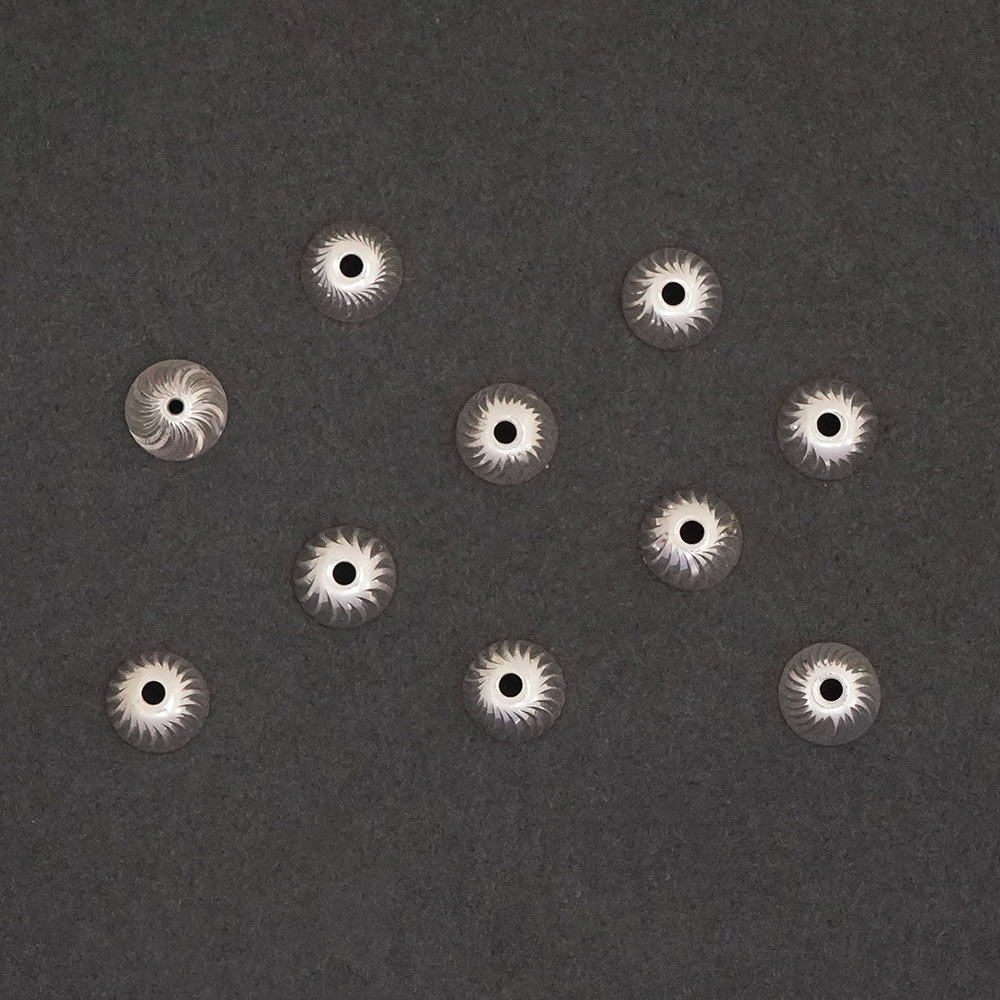 Silver Spiral Design Cap