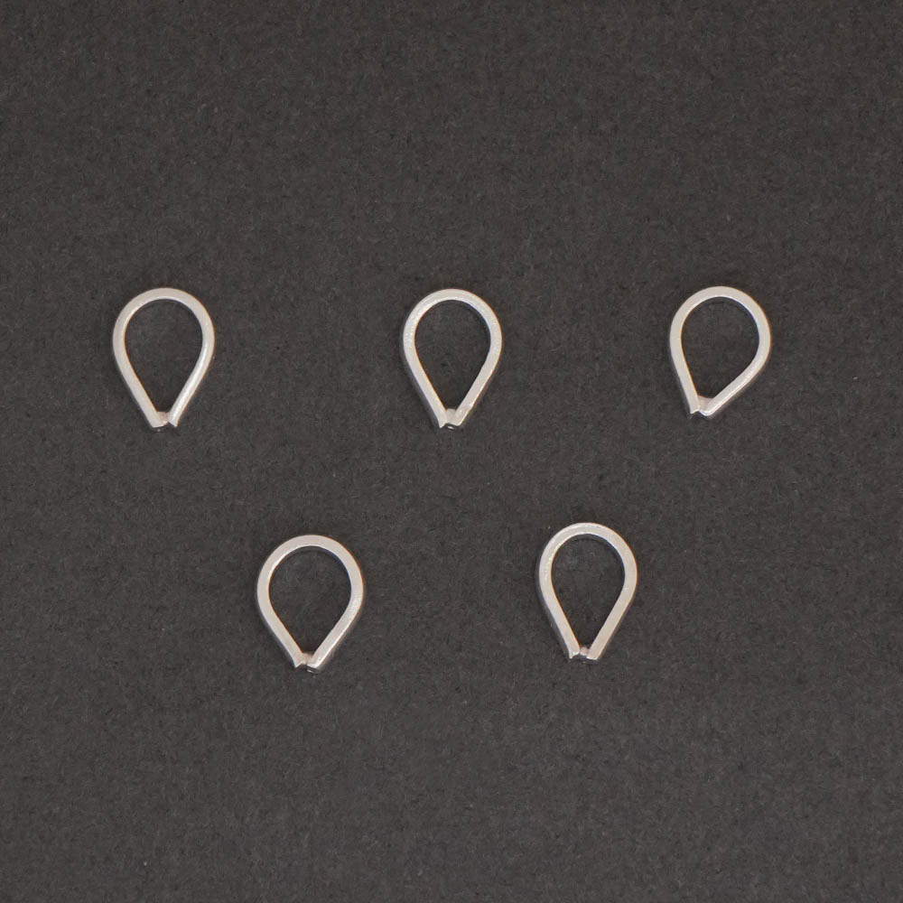 Silver Oval Loop
